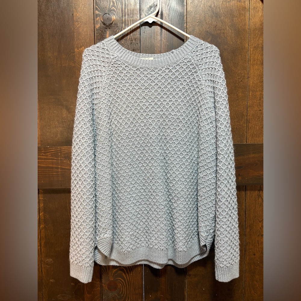 St. John's Bay Light Gray Textured Sweater